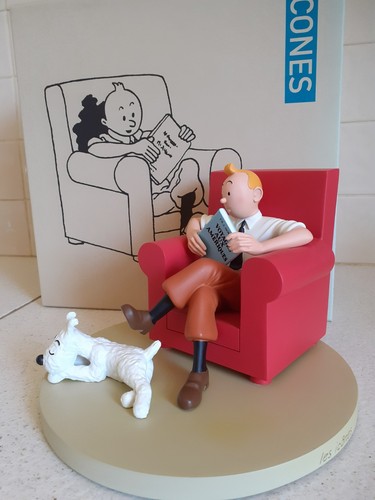 Statuette resine tintin - resine,