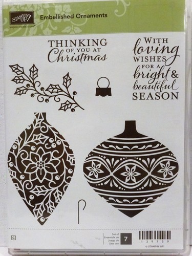 Stampin décoré ornements - up,