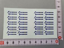 ANTIQUE/OLD DECALS 1/43 SAFETY HARNESSES 4 PTS WILLANS BLUE - CARPENA DCC23