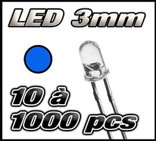 E223 # LED bleu 3mm de 10 à