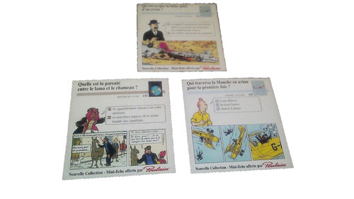 Mini fiches tintin - 1992, par
