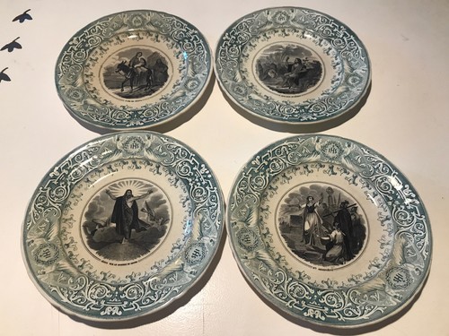 Anciennes assiettes à - 4,