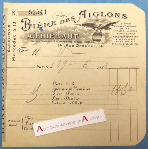 Bière des aiglons 1922 - bière, a