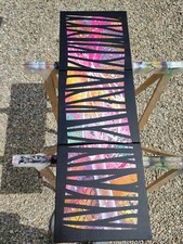 Toiles tableaux triptyques peinture abstraite liquitex signé "#illusion" 