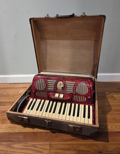 Galanti red accordion case - galanti,