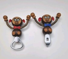 Antique Vintage Wooden Monkey Shaped Bottle Opener Bottle Opener