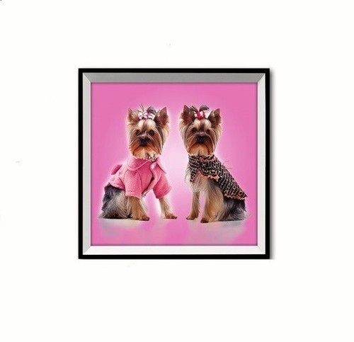 Cadre tableau chien chiot - tableau,