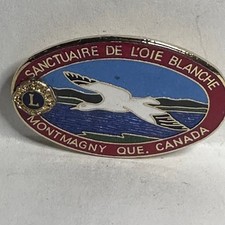 Lions Club Sanctuaire De L'oie Blanche Montmagny Que Canada  Lapel Pin