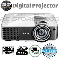 BenQ MW824ST Short Throw Projector HDMI WXGA DLP 3D 3200 Lumens | New Lamp