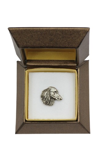 Broche chien teckel - de, poil