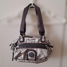 KIPLING 2Way Bag Leather Trim Compact Used Rare