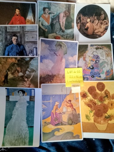 Cartes lot reproductions - de, 10