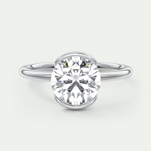 Bague diamant taille - , ronde