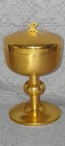 Ciboire laiton doré et - laiton,