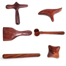 ZHOGNYAN TAIHE Wooden Massage Stick Set Acupuncture Massage Point Foot Tool Neck