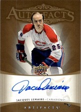 2021-22 UPPER DECK ARTIFACTS AUTO FACTS AUTOGRAPH JACQUES LEMAIRE AUTO MONTREAL