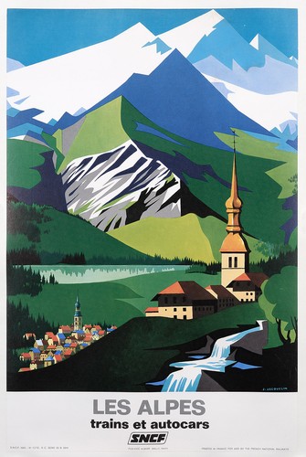 Les alpes trains - les, autocars