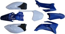 BLUE PLASTIC FENDER FAIRINGS