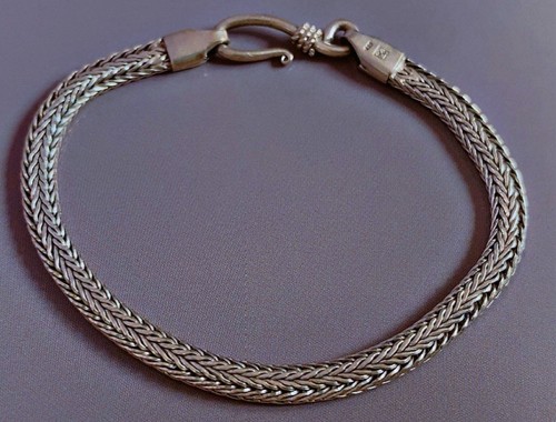 Ancien bracelet argent - , maille