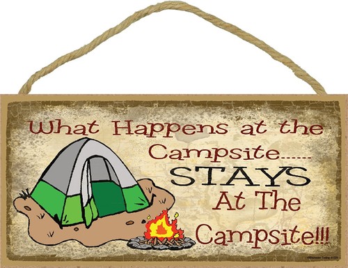 What happens the campsite - what, at