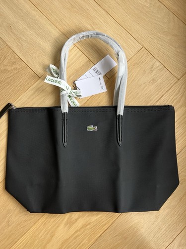Sac main lacoste noir - lacoste,
