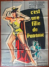 Affiche C'EST UNE FILLE DE PANAME Paris DANIELLE GODET 120x160cm 1957