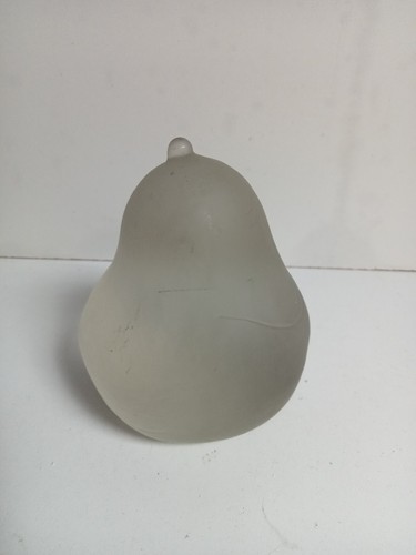 Presse papier poire verre - papier,