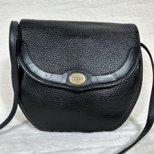 Christian Dior Vintage Shoulder Bag Sacoche Leather Small Crossbody Authentic