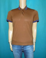 polo MONCLER en coton marron