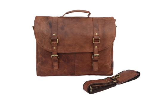 Sac messager cuir vintage - sac,