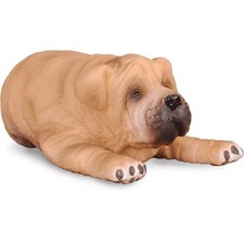 COLLECTA, Chiot Sharpei couché, échelle , COLL88194