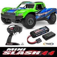 Traxxas TRX108164-1-GRN Traxxas Mini-Slash BL-2S 4x4 Vert 1/16 Short Course RTR