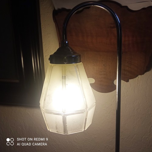 Lampe table acier - en,