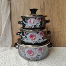 Lot de 3 mini-marmites en