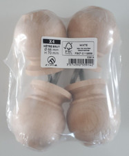 4 Pieds à collerette en bois