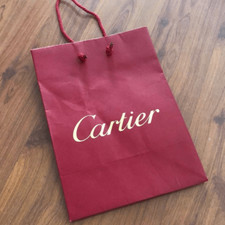 Cartier red And gold paper shopping bag
