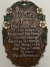 Serenity Prayer Wall Plaque Multi-Products USA 1575 9x5