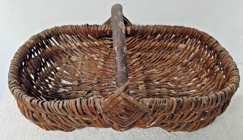 Ancien panier osier - ancien, en