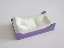 Playmobil (J265) 1900s era - purple bed base & mattress parents room 5325 