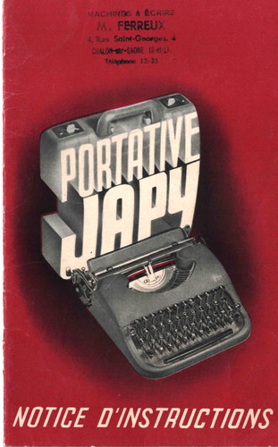 Japy machine écrire - machine, à