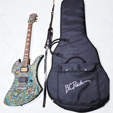 No Brand Mockingbird Guitar Signature Style Handpainted w/ BC Rich Bag