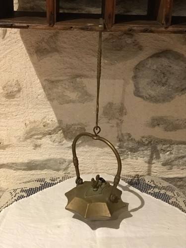 Lampe huile mineur - lampe,