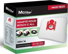 MCFILTER SBM 16 Pack 16 sacs
