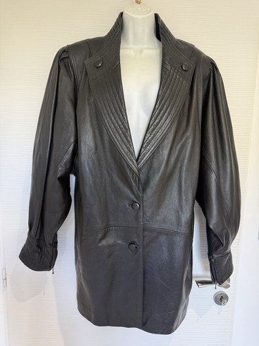 Manteau cuir vintage années