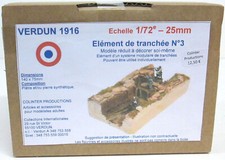 Colinter Productions -  VERDUN  1916 - Echelle 1/72eme - ELEMENT DE TRANCHEE N°3