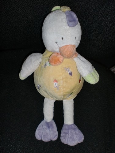 Doudou peluche poule canard - peluche,