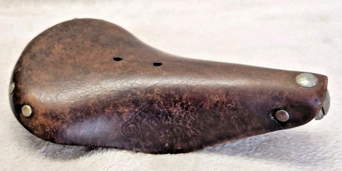 Ancienne selle vélo cuir - ancienne,