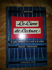 le livre de lecture pages
