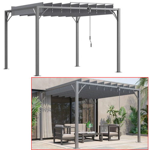 Outsunny pergola bioclimatique - outsunny,