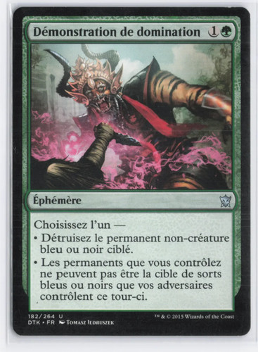 Démonstration domination - démonstration,